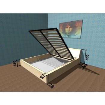 Кровать Corners Сити 140x190 с подъемным механизмом Кровать Corners Сити 140x190 с подъемным механизмом