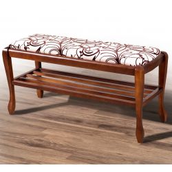 Банкетка Микс мебель Сиеста New с полкой 45x33x90