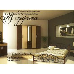 Кровать Металл-Дизайн Жозефина на деревянных ножках 140x200