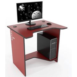 Стол геймерский ZEUS™ Sputnik бордо-черный