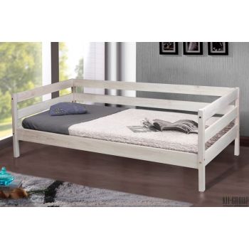 Кровать Эко-модерн Sky-3 (Ольха) 80x190 Белый