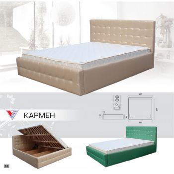 Кровать Вика Кармен 160x200 с матрасом и подъемным механизмом Кровать Вика Кармен 160x200 с матрасом и подъемным механизмом