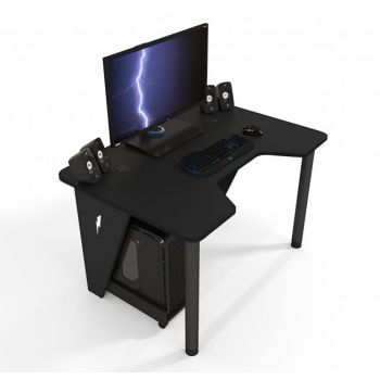 Геймерский игровой стол ZEUS™ IVAR-1400, черный/черный