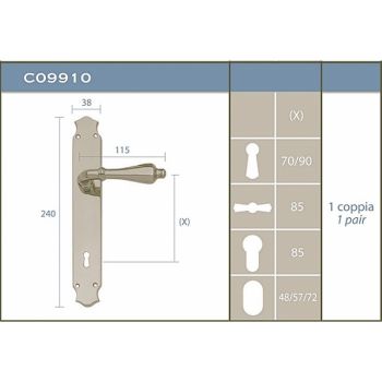 Ручка на планке Enrico Cassina С09910 Ручка на планке Enrico Cassina С09910