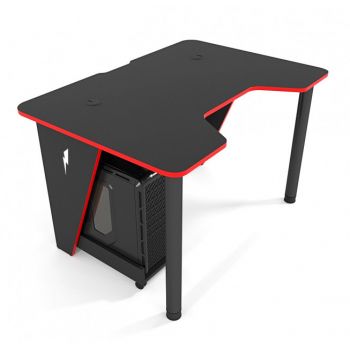 Геймерский игровой стол ZEUS™ IVAR-1200, черный/красный
