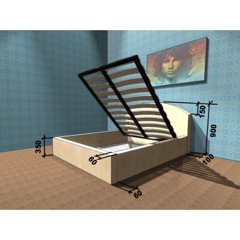 Кровать Corners Гоа 140x190 с подъемным механизмом Кровать Corners Гоа 140x190 с подъемным механизмом