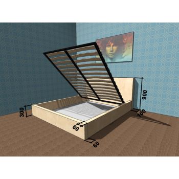 Кровать Corners Бристон 140x190 с подъемным механизмом Кровать Corners Бристон 140x190 с подъемным механизмом