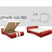 Кровать Вика Драйв 140x200 с матрасом и подъемным механизмом