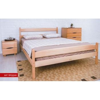 Кровать Микс мебель Мария Ликерия Бук 0,9/0,8 с изножьем