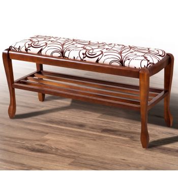 Банкетка Микс мебель Сиеста New с полкой 45x33x90