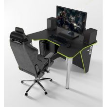 Геймерский игровой стол ZEUS™ IGROK-3, черный/зеленый . Геймерский игровой стол ZEUS™ IGROK-3, черный/зеленый .