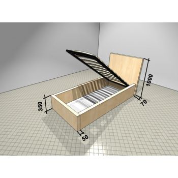 Кровать Corners Шах 70x190 с подъемным механизмом Кровать Corners Шах 70x190 с подъемным механизмом