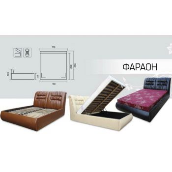 Кровать Вика Фараон 160x200 с матрасом и подъемным механизмом