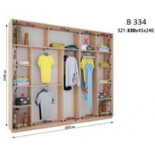 Шкаф-купе Дом В 334 (3300х450х2400)